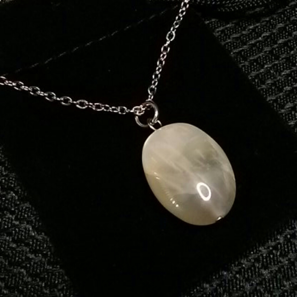 White Moonstone Necklace